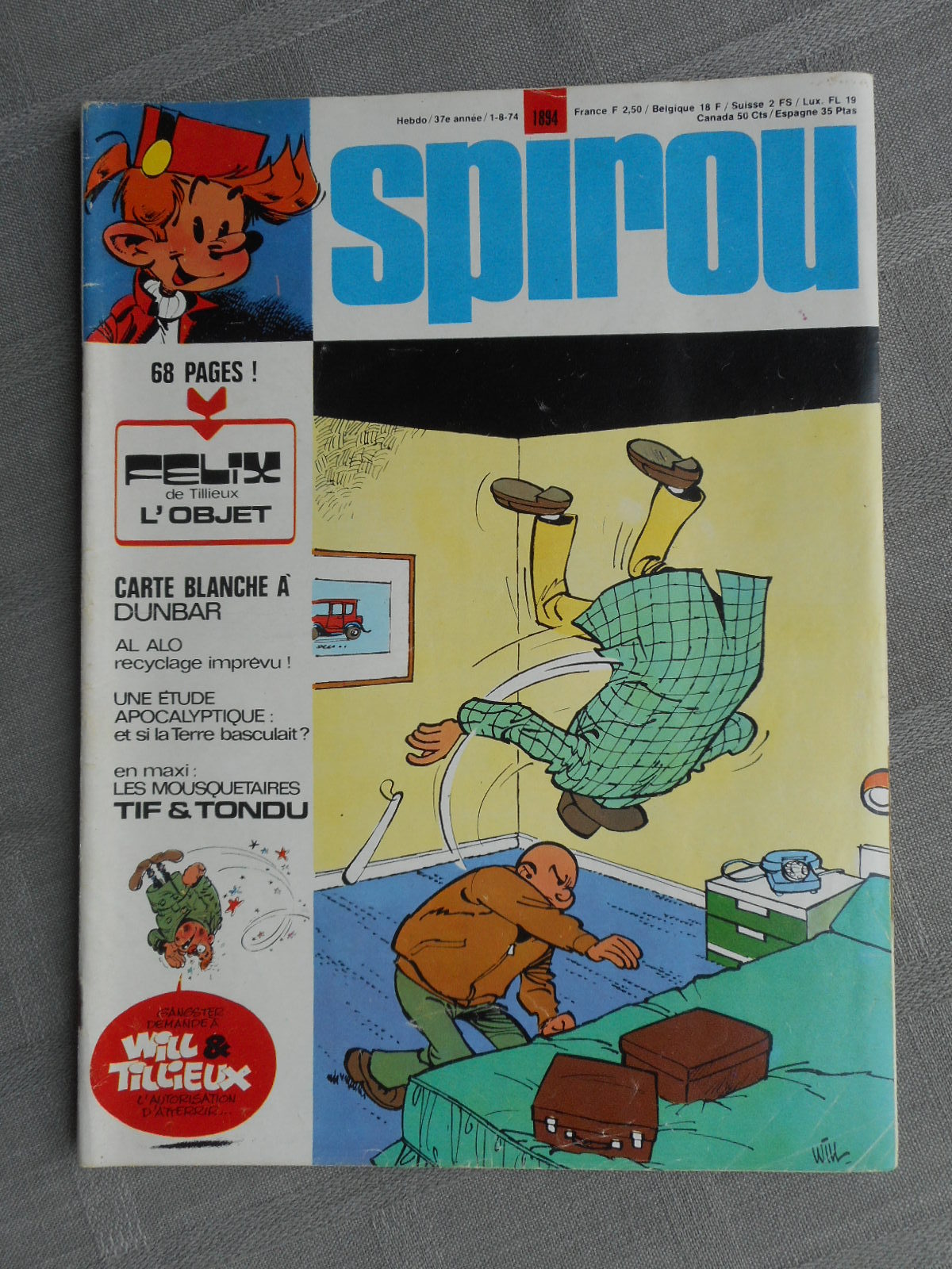 Spirou Weekly N°1894 Good Condition With Classic Supplement Dupuis