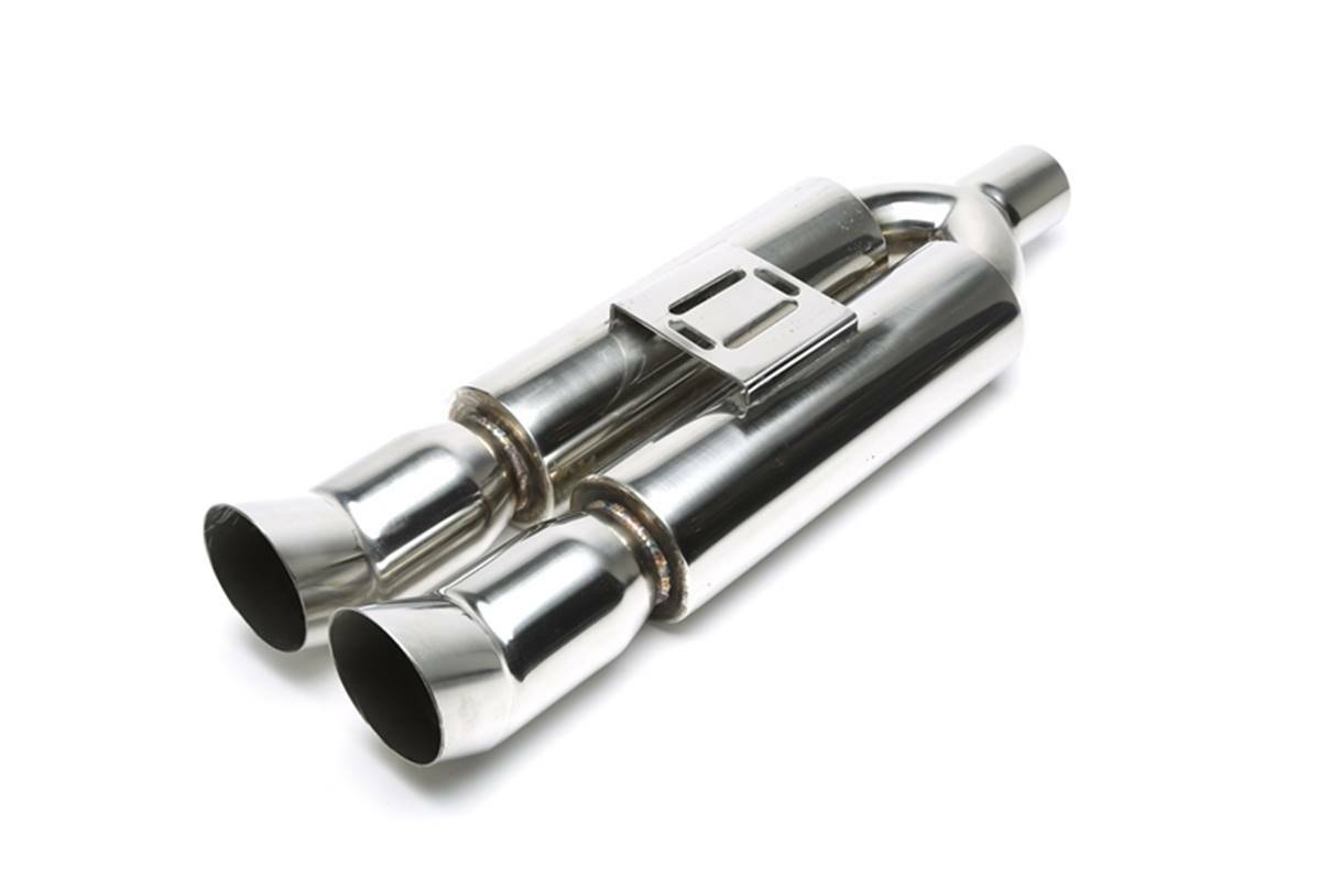 Silencieux arrière sport universel TA Technix inox pour remplacer un échappement rouillé ou usé