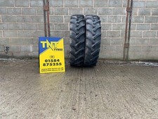 PAIR OF 320/90R32 MITAS AC85 134A8 134B USED TRACTOR TYRES