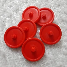 Neighborhood Friends Activity Jumper (6) Replacement Spin Seat Wheels Set Red