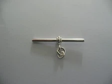  quality silver plated t bar for pocket watch chain necklace    