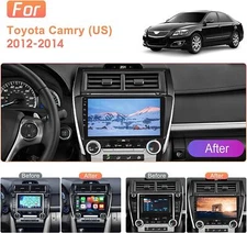 Apple Carplay Car Stereo Radio GPS Navi FM For Toyota Camry 2012-2014 Android 12