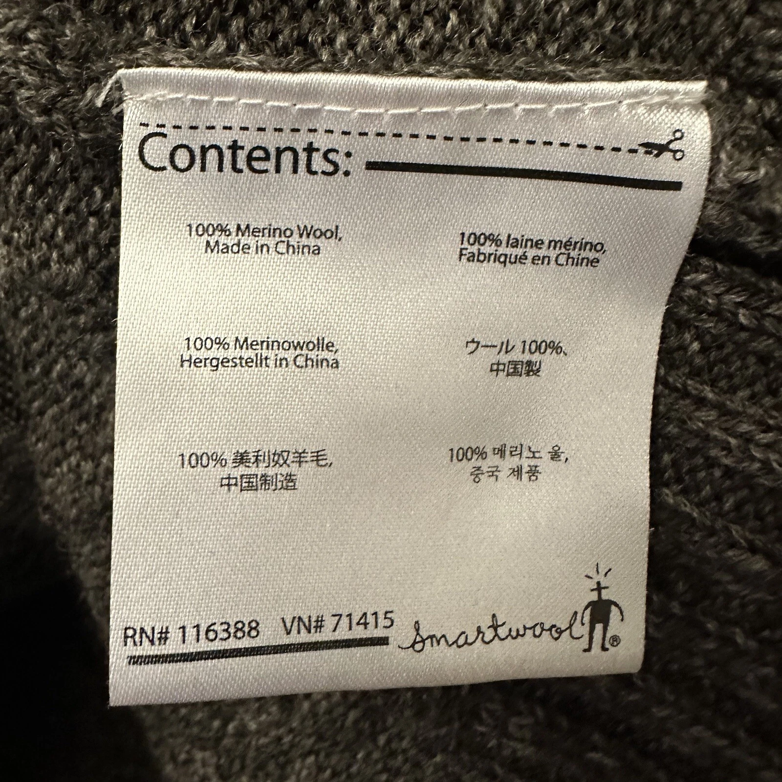 smartwool cozy full zip cardigan merino wool euc sweater
