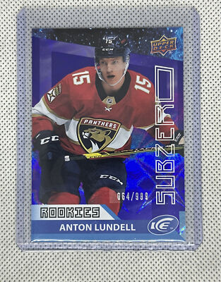 2021-22 UD Ice Sub Zero Rookies #SZ-36 Anton Lundell /999 - Florida Panthers