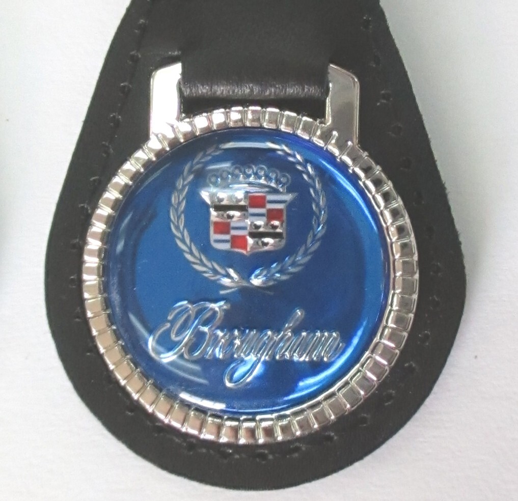 使いかけくりーむ Blue BROUGHAM 32K4 Black Leather Chrome Key Ring 1991 1992 | eBay