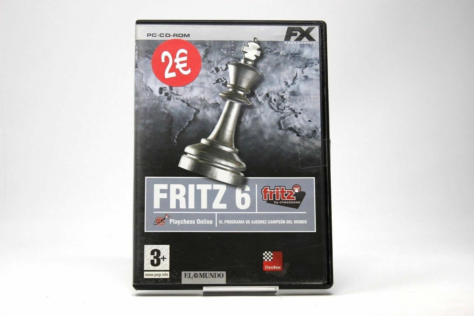 FRITZ 6 + PLAY CHESS ONLINE CHESSBASE PC USATO PAL ITALIANO FR1