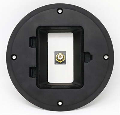 RiteAV 1 Port RCA for Subwoofer Audio Port Floor Box Black