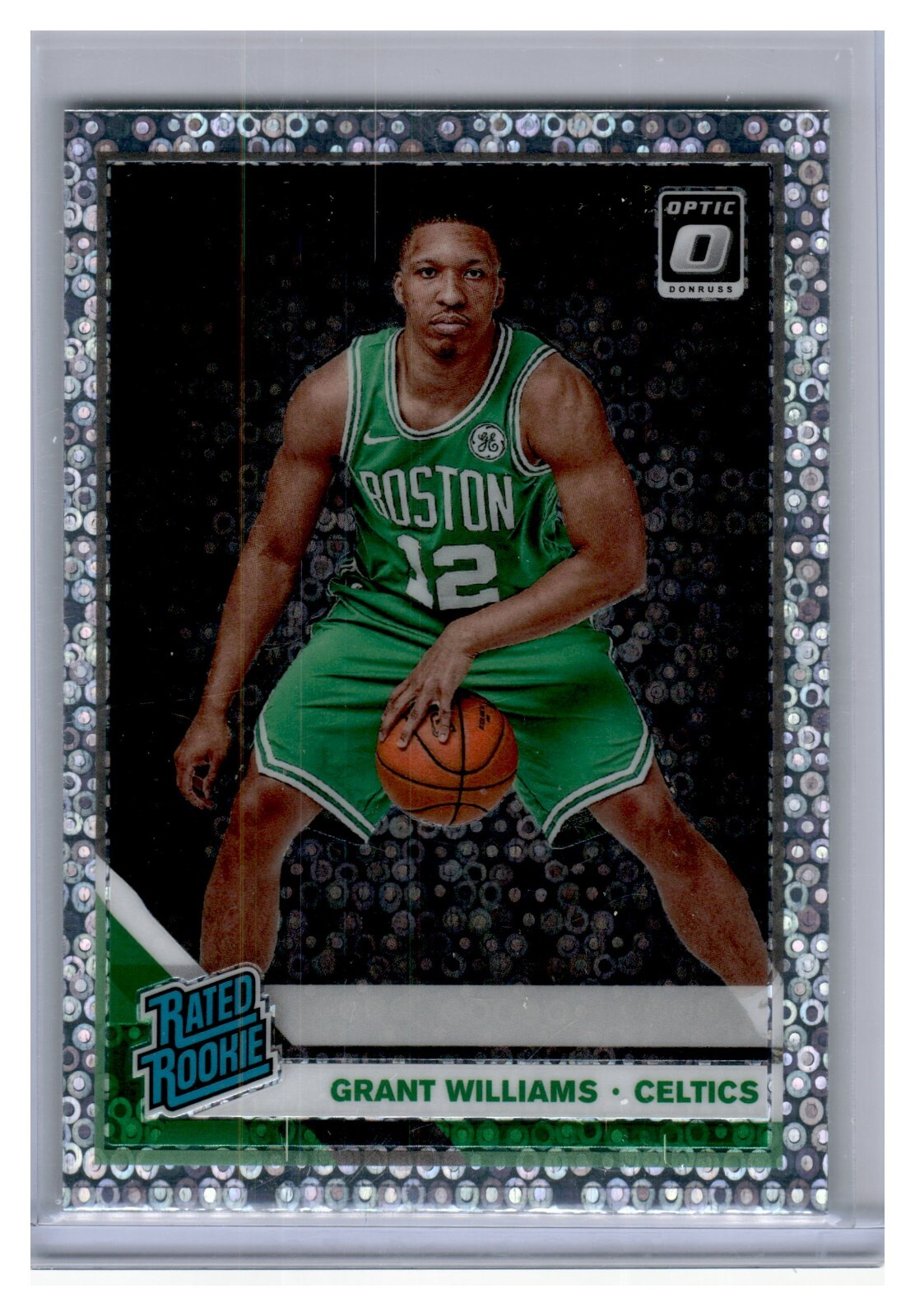 Grant Williams 2019-20 Donruss Optic Fast Break Disco RC SP #157 - BOS Celtics