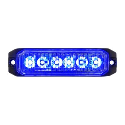 6 High Power LED ''Competition Series'' Slim Warning Light - Blue