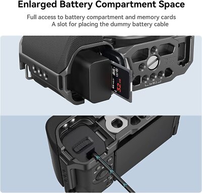 SmallRig ZV-E10 Camera Cage+USB-C Camera Battery for Sony ZV-E10