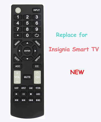 New Remote Control Replace for Insignia LED LCD TV NS-39D220NA16 NS-32DD220NA16B