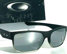 NEW Oakley TWO FACE Machinist BLACK POLARIZED Galaxy Mirror Chrome Sunglass 9189