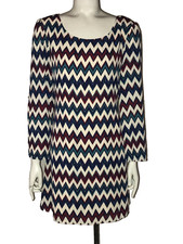 Speechless Dress Mod Chevron Size Medium Long Sleeve Party Mini Dress