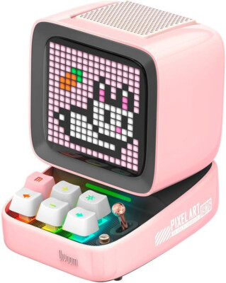 Divoom Ditoo Pro Bluetooth Lautsprecher Pink - Pixel Artikel Anzeige Und Alarm