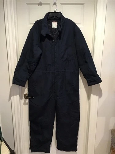 Workrite Nomex III FR Quilted Coveralls Navy Blue sz XL Regular 1611N Workwear - product listing photo