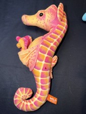 Wild Republic Plush Seahorse With Three Babies Stuffed Toy 12" K M Internation