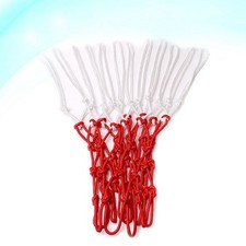 Wear Resistant Nylon Basketball Net Red Durable Mesh for Outdoor Basketball Rim