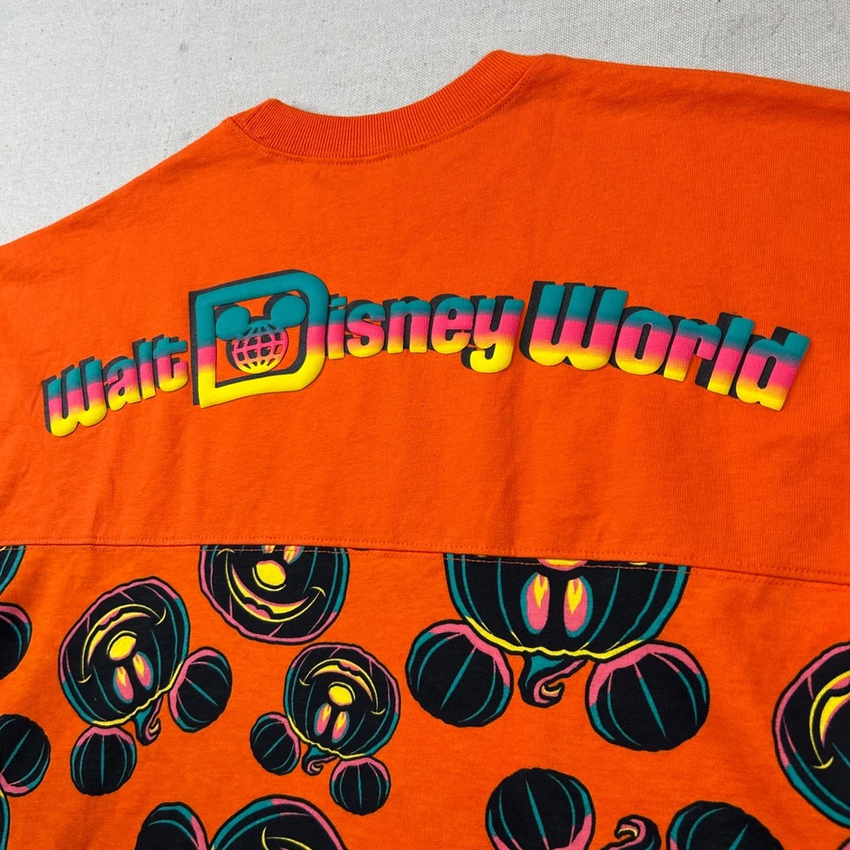 Disney Spirit Jersey Youth 14 Mickey Pumpkins Halloween Harvest Orange Colorful - Image 2 of 4
