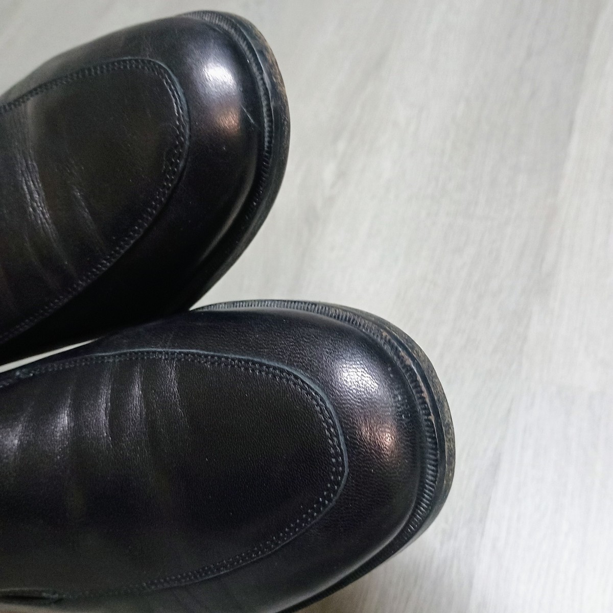 Martin Dingman Black Slip On Dress Shoe Loafer Italy 9.5 