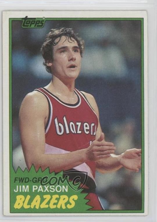 1981-82 Topps Jim Paxson #87 05v0