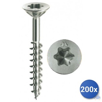 200x Schraube Selbstgewindend Für : Span- Panelvit Chromiting  Mustad Tsp Rx