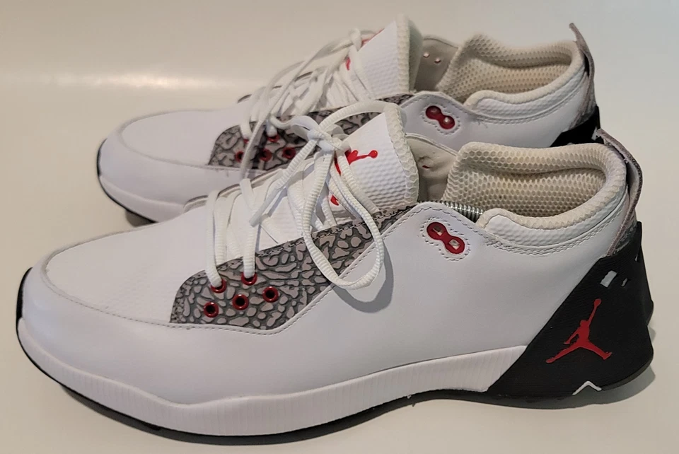 Zapatos de golf Jordan Jordan ADG 2 blancos cemento para hombre tacos CT7812-100 TALLA 12 NUEVOS SIN CAJA Foto 2 de 4