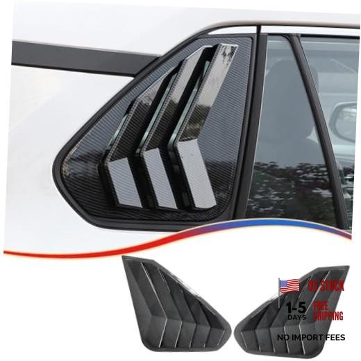 Window Louver，MUXEE 2Pcs Side Vent Window Louvers for Toyota RAV4 carbon fiber