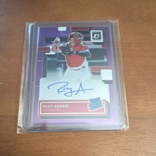 Panini Donruss Optic Riley Adams Rated Rookie Purple Prizm Auto #RRS-RA Nationa…