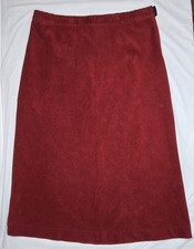 Vintage GAP Brick Red Corduroy A-Line Midi Skirt Size 6 read 