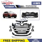 For 2016 2017 2018 Toyota Rav4 Complete Bumper Grills Skid Plate W/Fog Lights