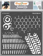 Reusable Distressed Pattern Stencil for Wood, Canvas, Paper, Fabric, Floor, Wall