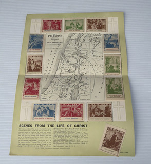 Map of Palestine My Life of Christ Stamp Album