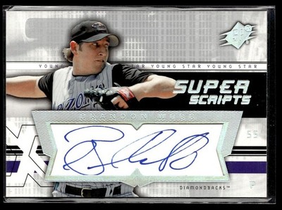 2004 SPX SUPER SCRIPTS AUTO BRANDON WEBB DIAMONDBACKS