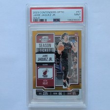 2023-24 Panini Contenders Optic Basketball Jaime Jaquez Gold Prizm RC #/10  PSA9