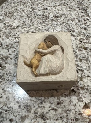 Willow Tree ''True'' Sculpted 2003 Lordi Truly A Friend Pet Trinket Box