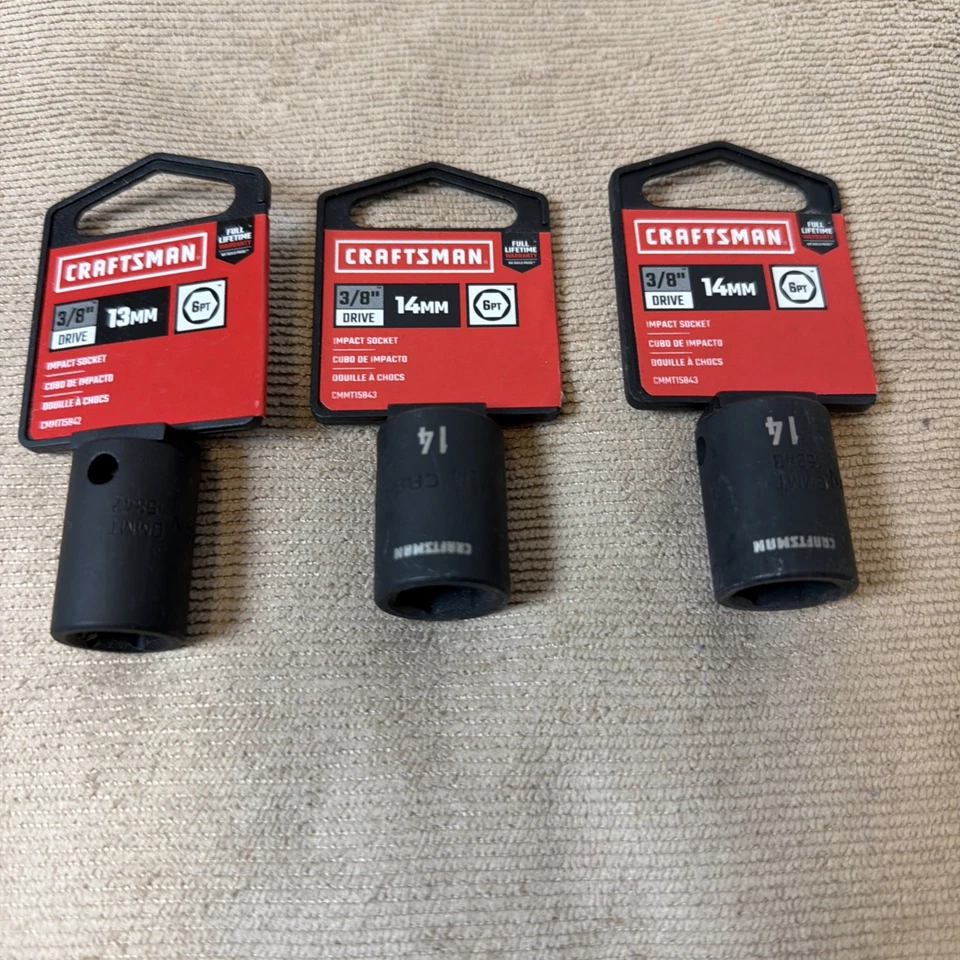 13mm, 14mm, 14mm Impact Sockets