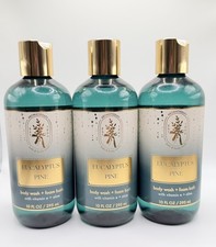 3 BATH  BODY WORKS AROMATHERAPY EUCALYPTUS PINE BODY WASH FOAM BATH 10 FL OZ