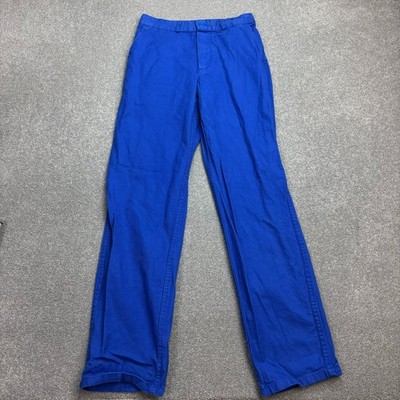 VINTAGE französische Hose Erwachsene 26x30 blau Workwear Chore Canvas Utility Herren