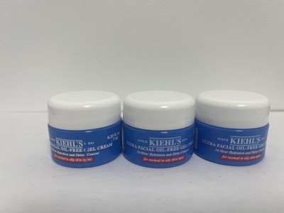 3X Kiehl s Ultra Facial Oil Free Gel Cream 0.25oz Mini