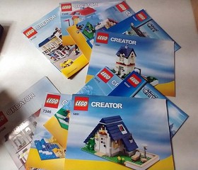 Lego Creator Book LOT of 5 Books 31026, 7346, 31012, 60047, 5891