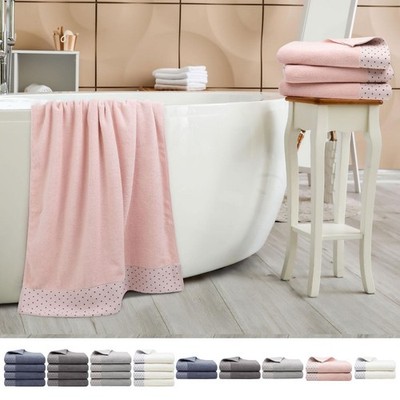 Bath Towel Set 27'' x 54'', 100% Cotton Soft 600 GSM Absorbent