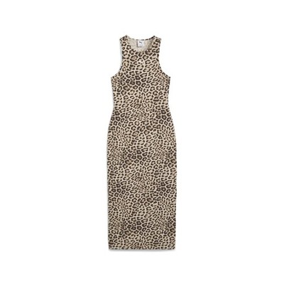 PUMA Leo Luxe Slim Kleid Mit Allover-Print