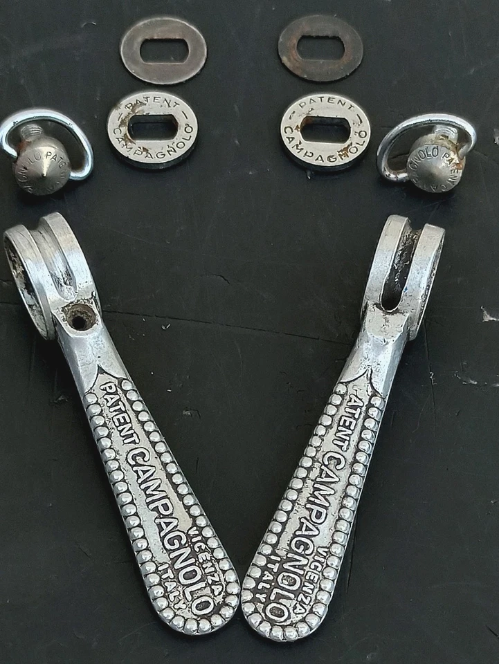 Campagnolo Vicenza vintage manettes friction shifters old bike leviers vitesses - Photo 3/4