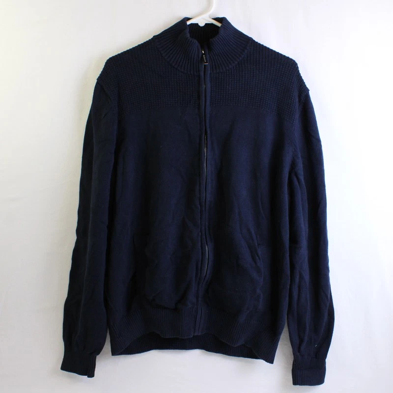 Van Heusen Pull polaire doux à manches longues avec fermeture éclair 1/4 pour homme, Portail en fer., Medium