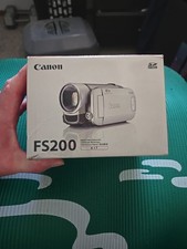 Canon FS200 Camcorder Silver In Box Brand New