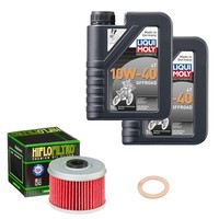 Hiflo ÖLfilter Set Lm 10W-40 Off. 2L FüR Adly / Herchee Hurricane 400 Xs Bj.2015