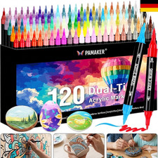 Acrylstifte Set 48 Farben doppelseitig für L...
