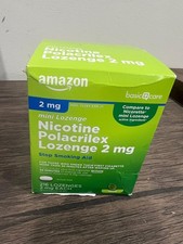 Amazon Basic Care Nicotine Polacrilex Mini Lozenge, 2 mg 216 count Exp 07/2027