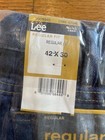 New Men’s LEE REGULAR FIT STRAIGHT LEG BLUE JEANS DARK STONE  Sz 42X30 NWT! — photo 2