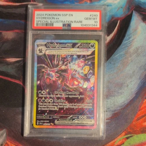 HYDREIGON ex 240/191 PSA 10 POKEMON SURGING SPARKS 2024 SIR